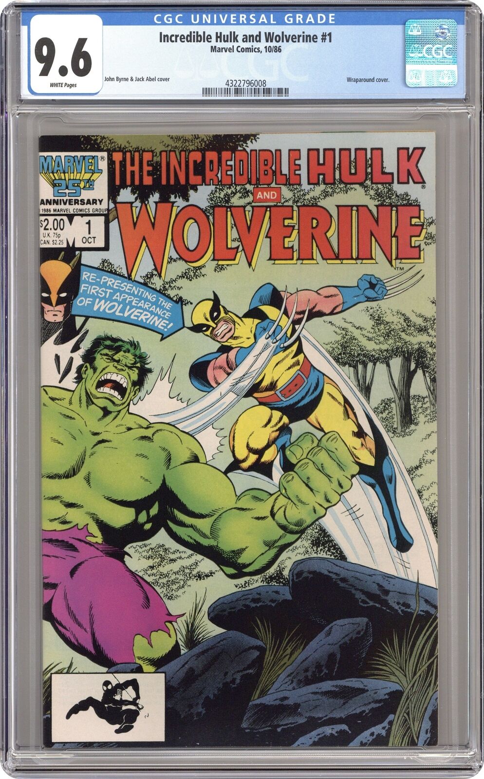 Incredible Hulk and Wolverine #1 CGC 9.6 1986 4322796008