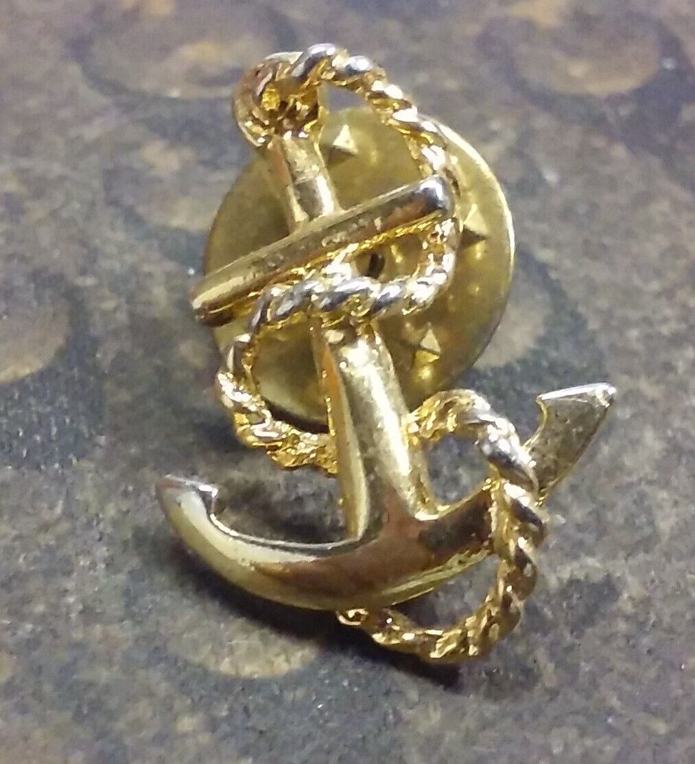 Nautical Anchor pin badge