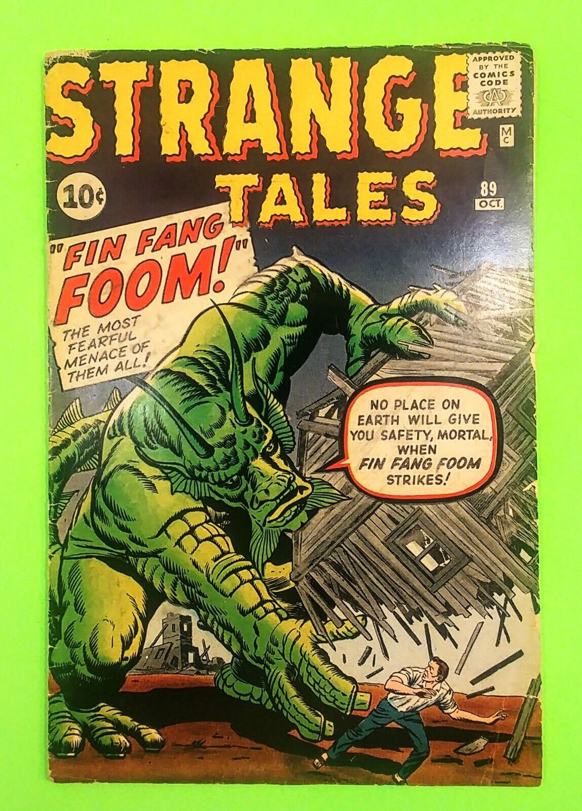 STRANGE TALES #89 GOOD/VERY GOOD CONDITION. 1961. 1ST APP FIN FANG FOOM.