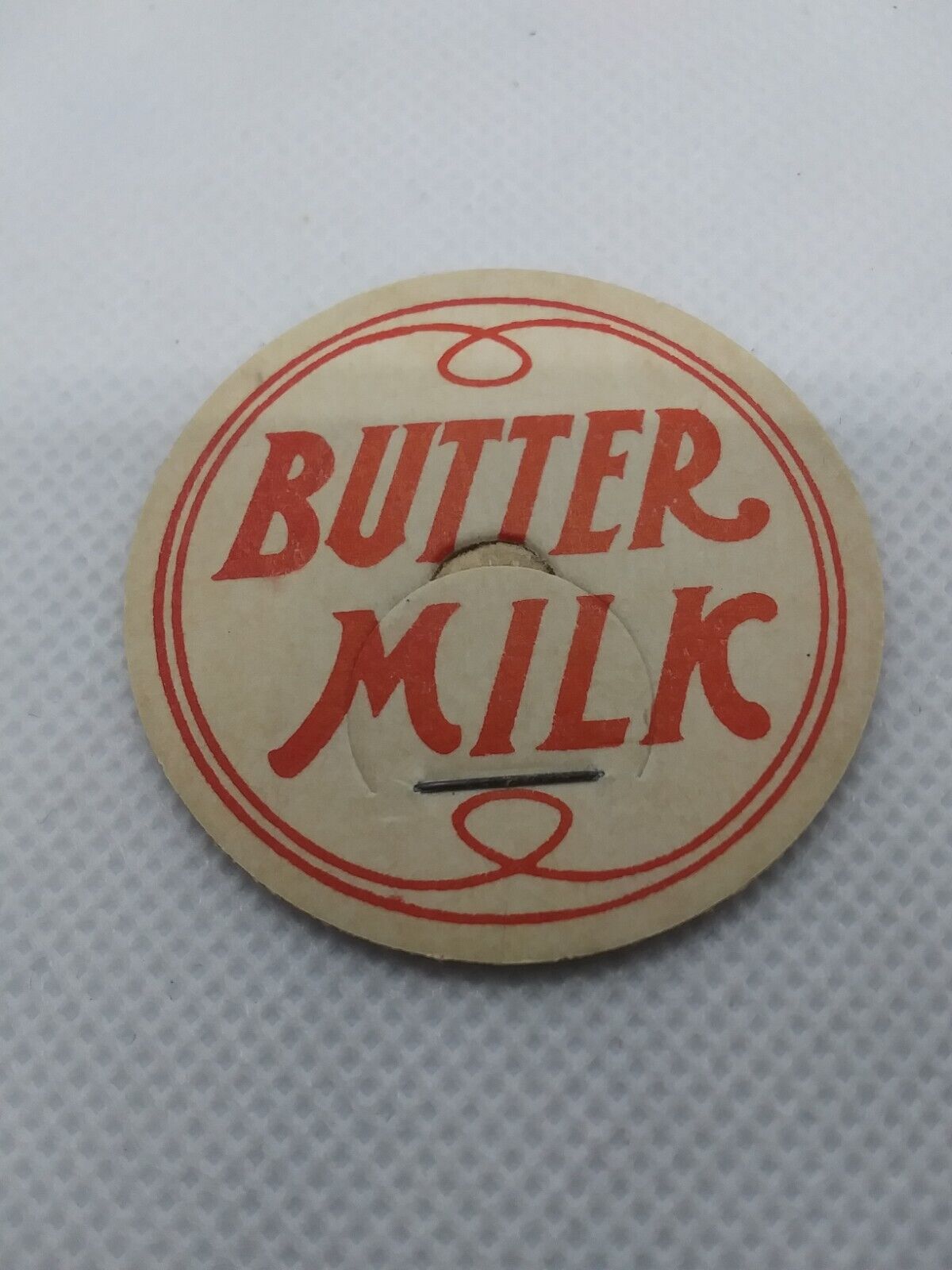 Vintage Butter Milk Bottle Cap Lid