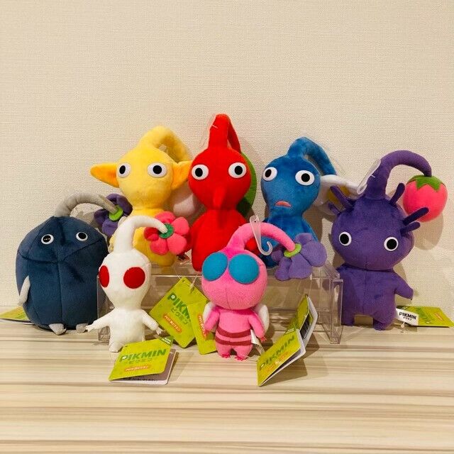 Nintendo Pikmin Plush Toy Stuffed Doll Set of 7 All Star Collection from JP NEW