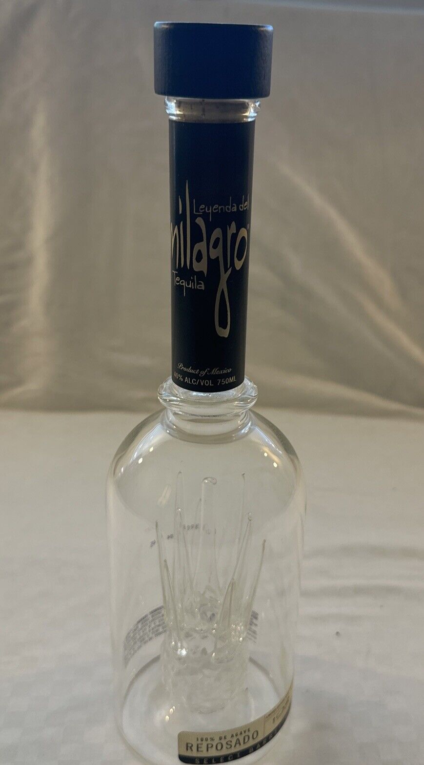 Milagro Tequila Bottle Limited Edition Select Barrel Reserve Empty Reposado