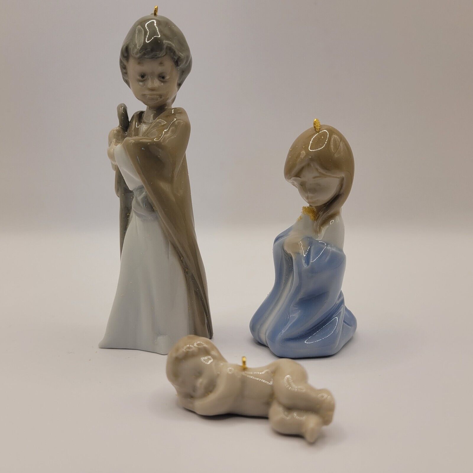 Lladro Daisa Mini Sagrada Familia porcelain sacred Ornaments holy nativity