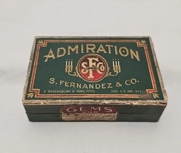 Circa 1920\'s S Fernandez & Co. Admiration Gem Cigar Box 4\