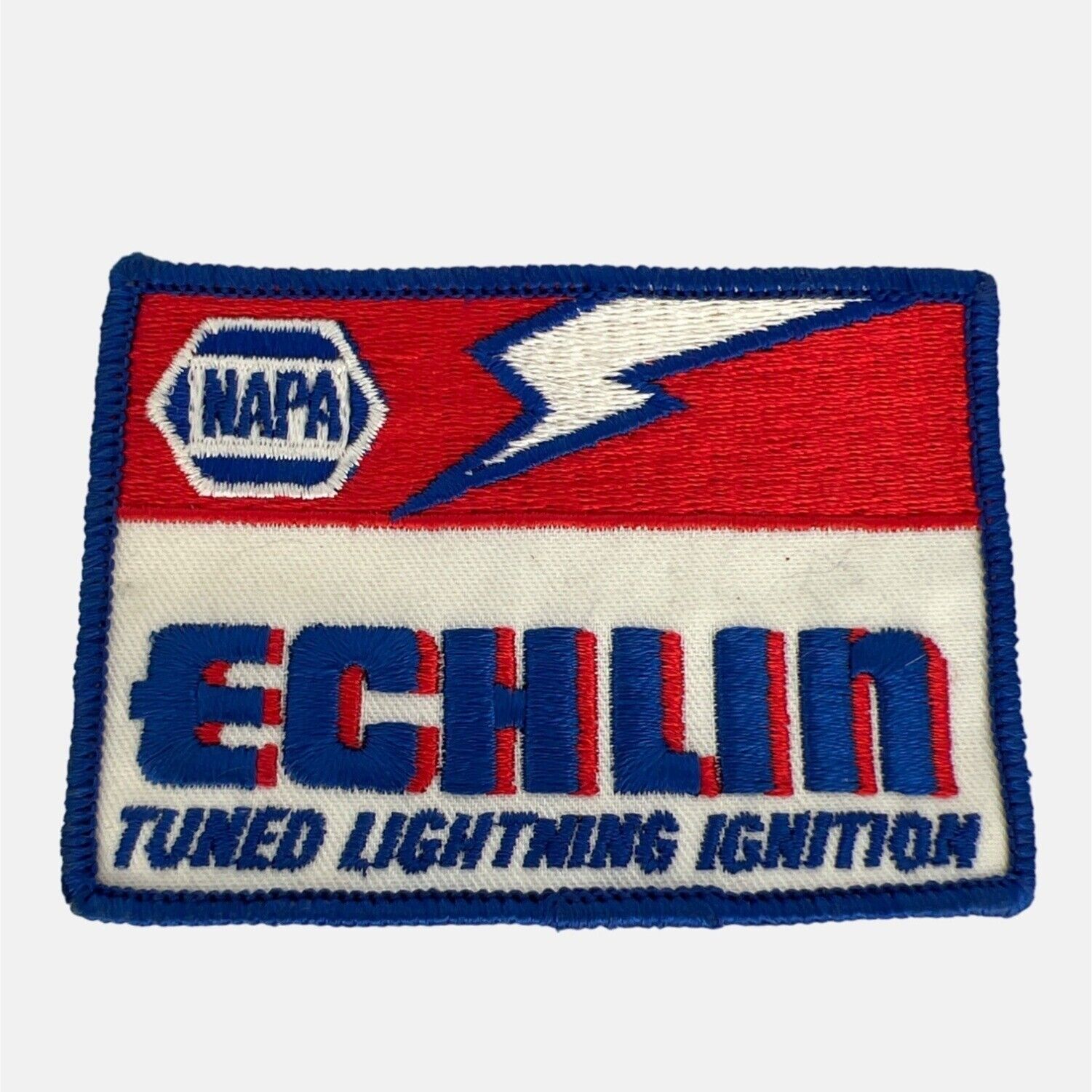 Vintage NAPA Echlin Tuned Lighting Ignition Sew-On Patch Racing 3.75\