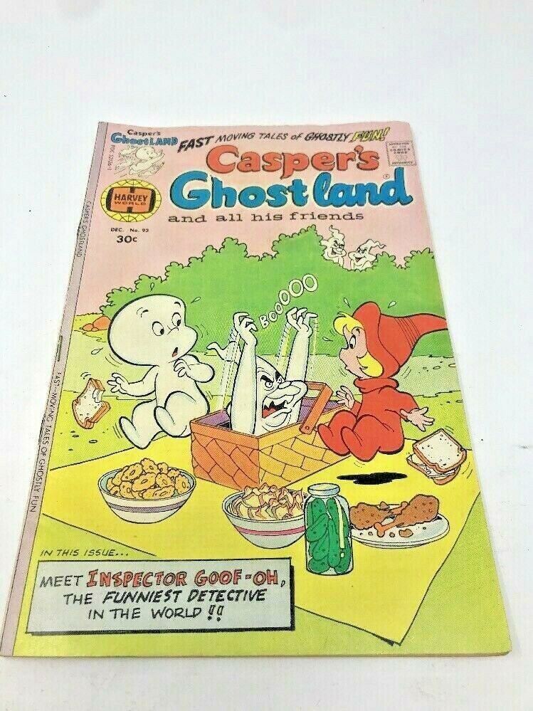 Casper the Friendly Ghost Comic Book Comicbook Ghostland No 93 & All His Friends