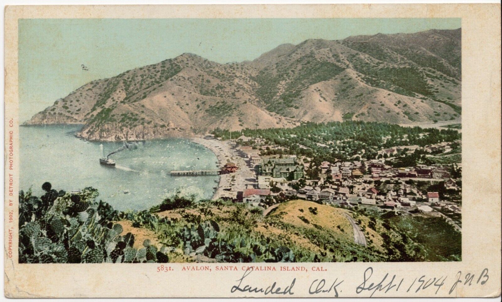 Avalon Santa Catalina Island, California CA Undivided Back 1904 Posted Postcard