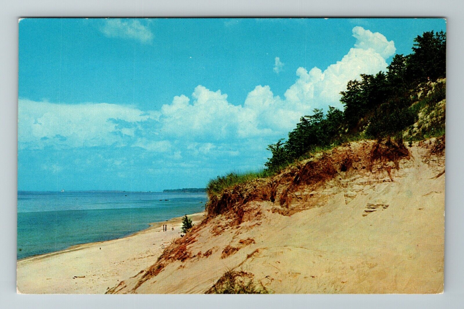 IN-Indiana, Indiana Duneland, Scenic Sand And Water, Vintage Postcard