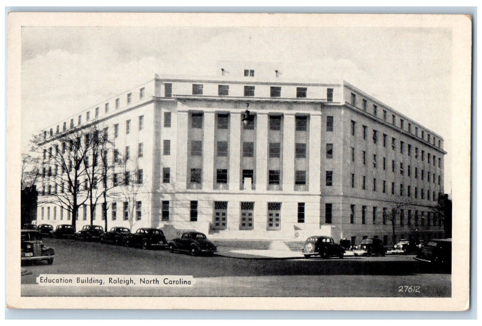 c1940's Education Building Raleigh North Carolina NC Unposted Postcard