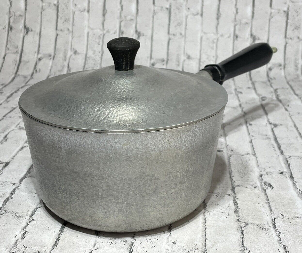 Club Aluminum Vintage Hammercraft Cookware Sauce Pan Pot Hammered With Lid
