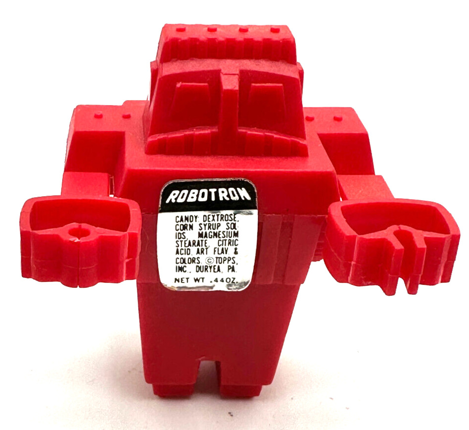 Vintage 1979 Topps ROBOTRON Killer Robot Candy Bubble Gum Container 3” FULL