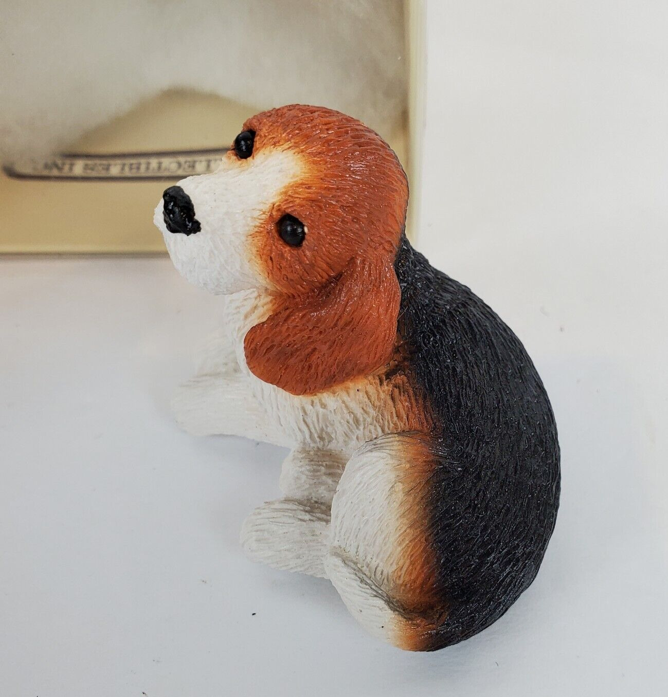 Vtg Dog Beagle Hound Figurine Adopt A Pet Mini-Life Art Collectibles Made In USA