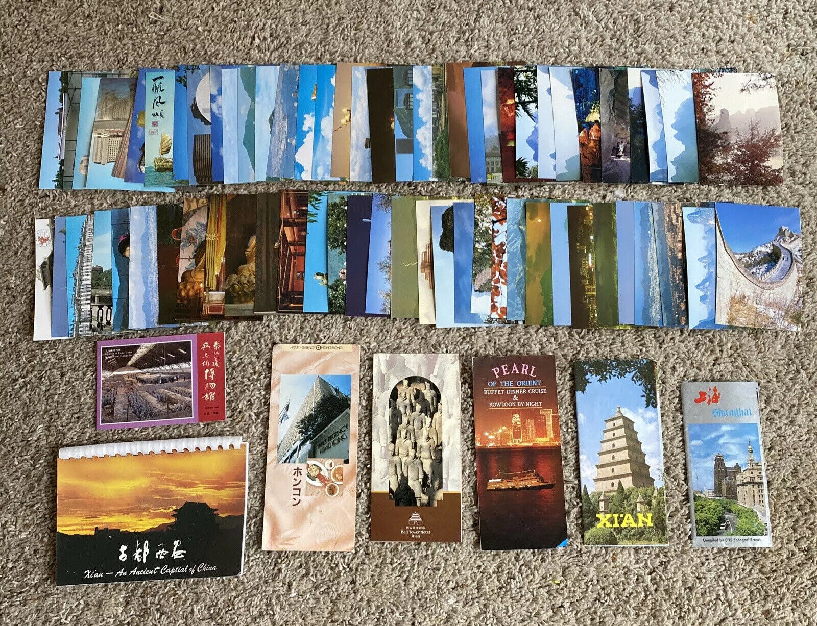 Lot of 74 Vintage China Postcards Photos HTF Pictures Brochures RARE