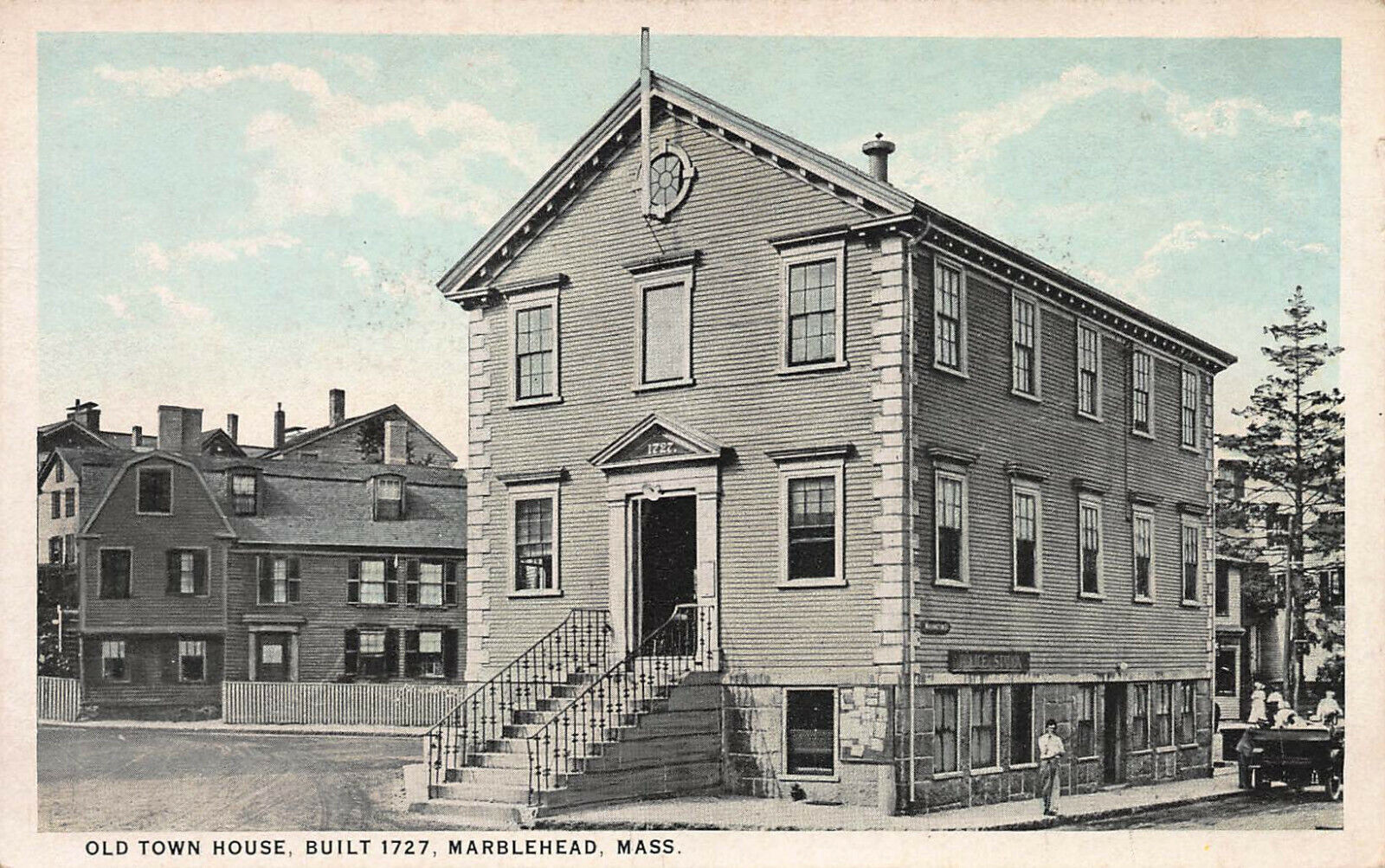 Old Town House, Marblehead, Massachusetts, Early Postcard, Unused 