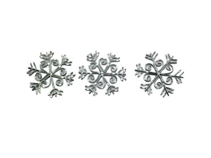 Silver Metal Snowflakes Christmas Decoration lot 3