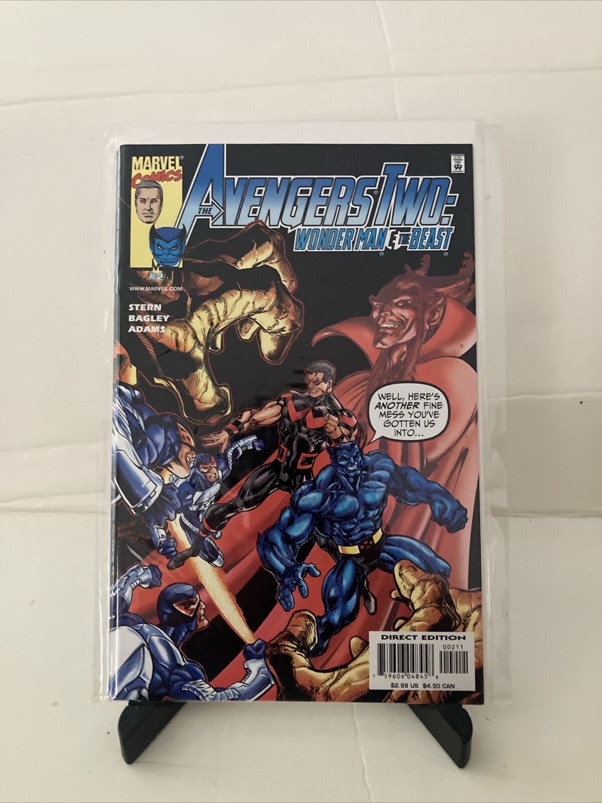 Marvel AVENGERS TWO WONDER MAN AND THE BEAST #2 (Jun 2000) Mark Bagley
