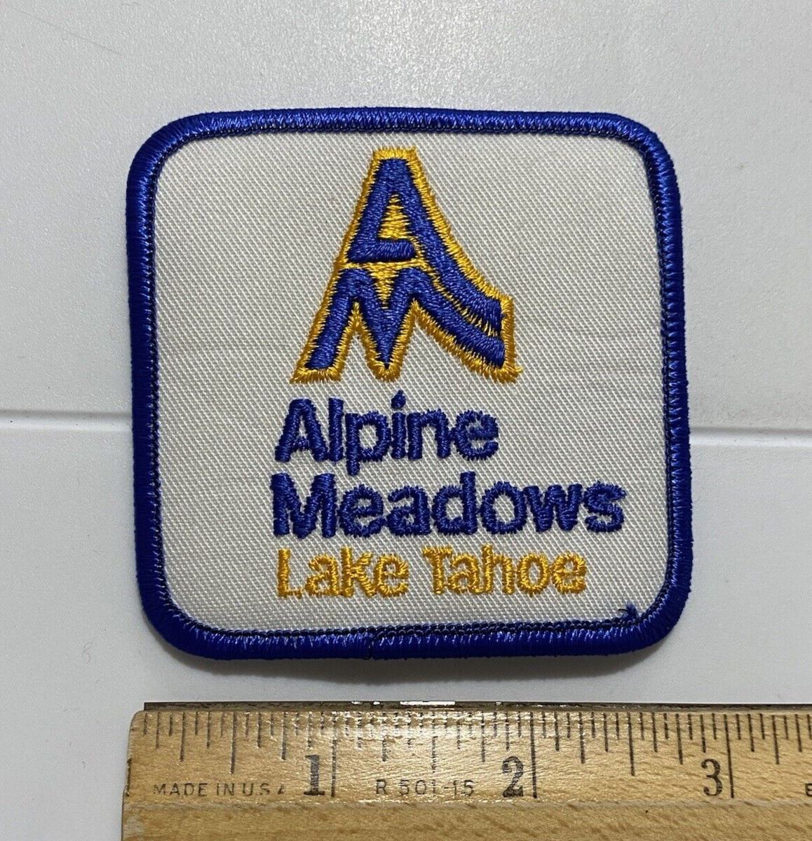 Alpine Meadows Lake Tahoe California Ski Resort Skiing Embroidered Patch Badge