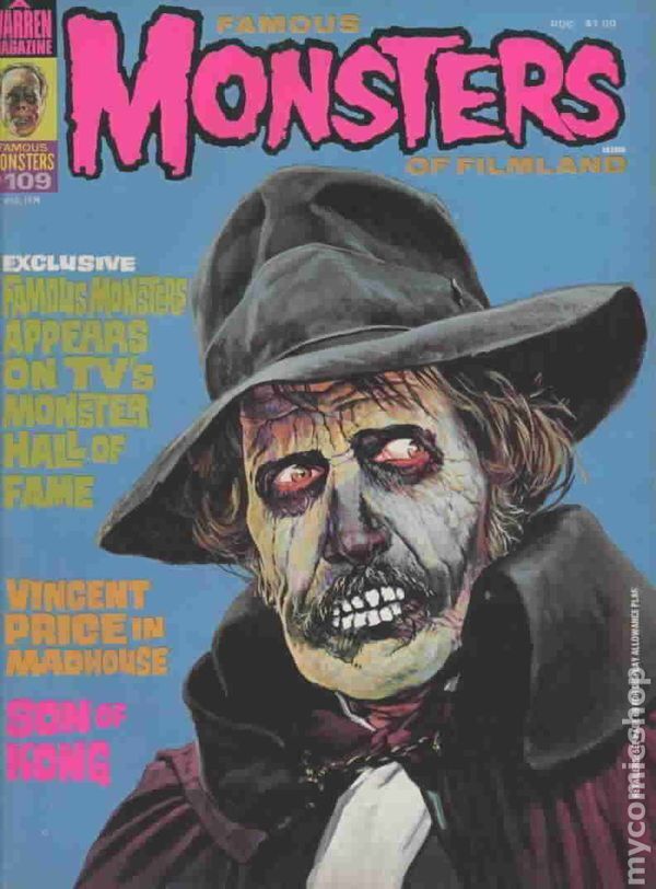 Famous Monsters of Filmland Magazine #109 VG 1974 Stock Image