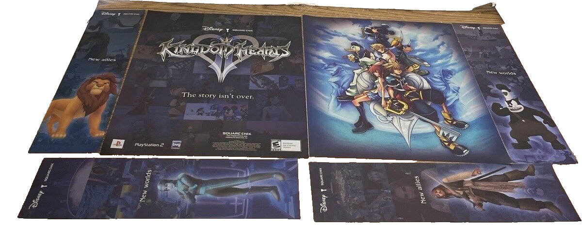 Kingdom Hearts II 2 PS2 Playstation 2 2005 Print Ad/Poster Official Promo Art B