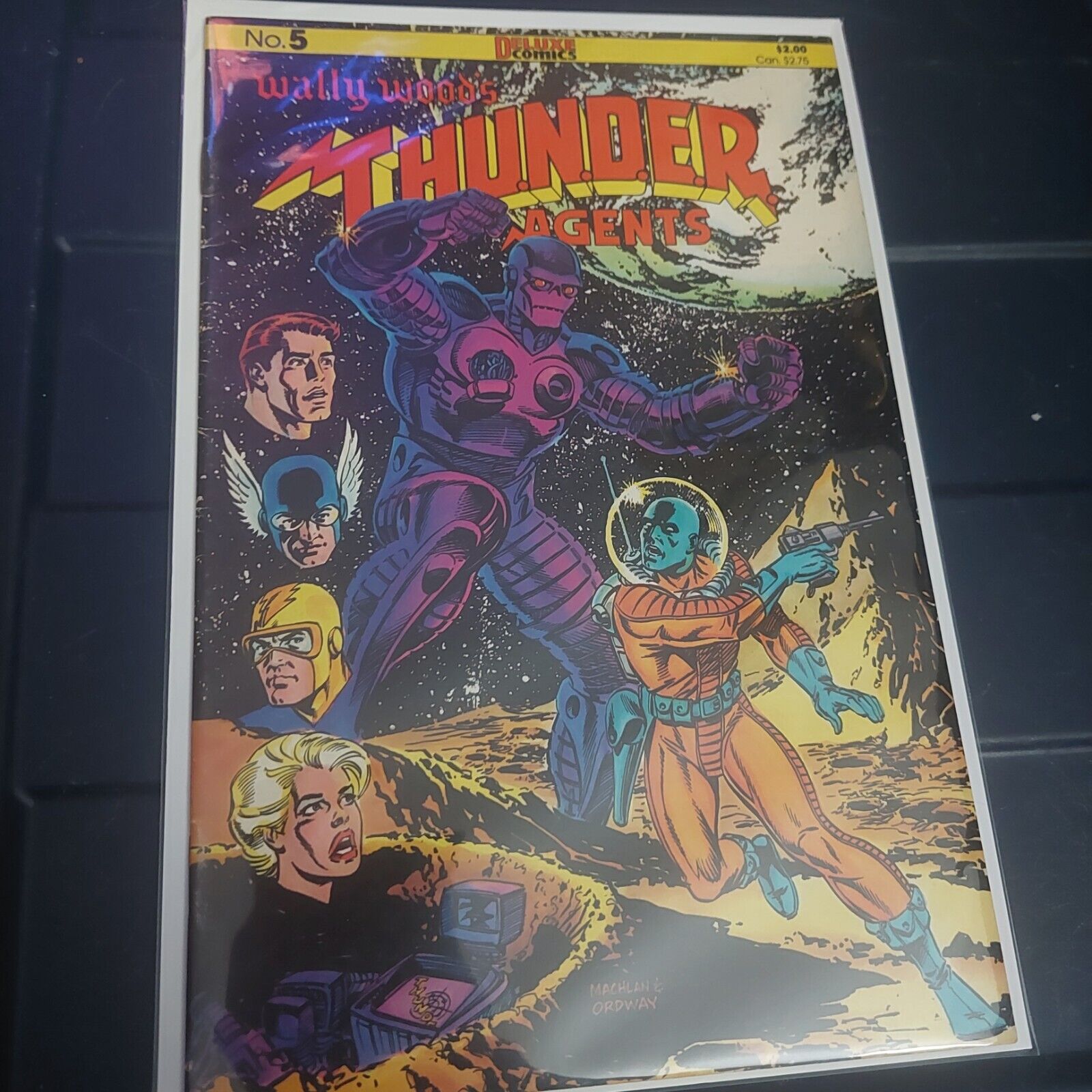 Wally Wood\'s Thunder Agents #5 (October 1986) Deluxe Comics VF+ VINTAGE