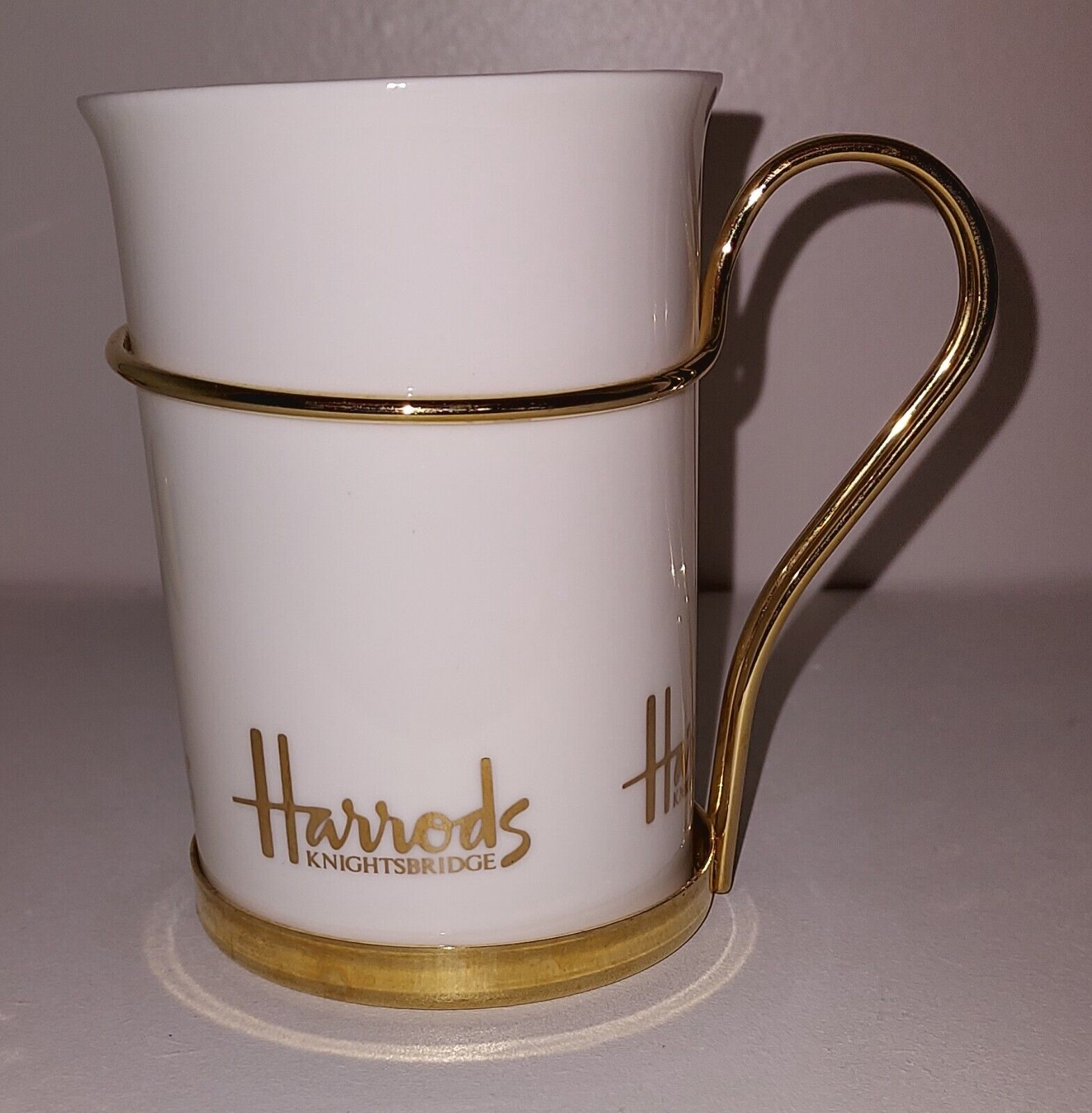 Harrods Knightsbridge Fine Bone China Tea Coffee Mug Rare