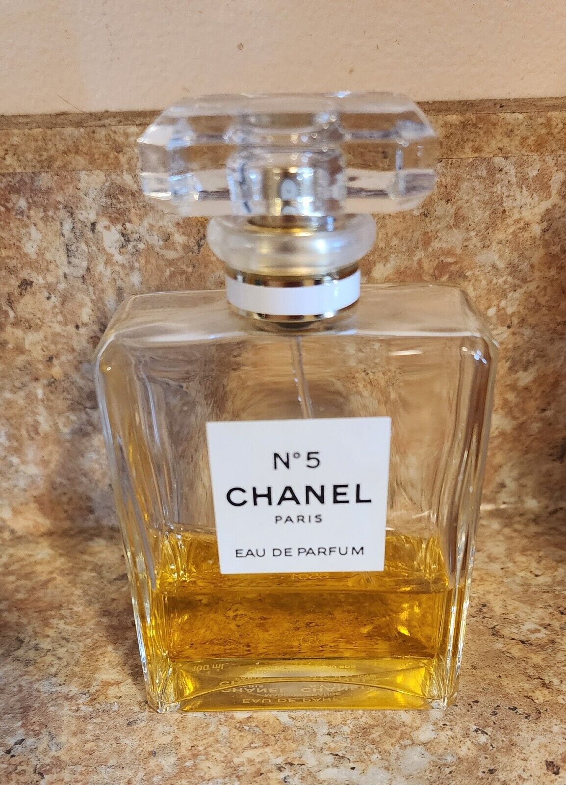  CHANEL NO. 5 PARIS EAU DE PARFUM Perfume 1.7 FL. OZ. Bottle 1/3 Full