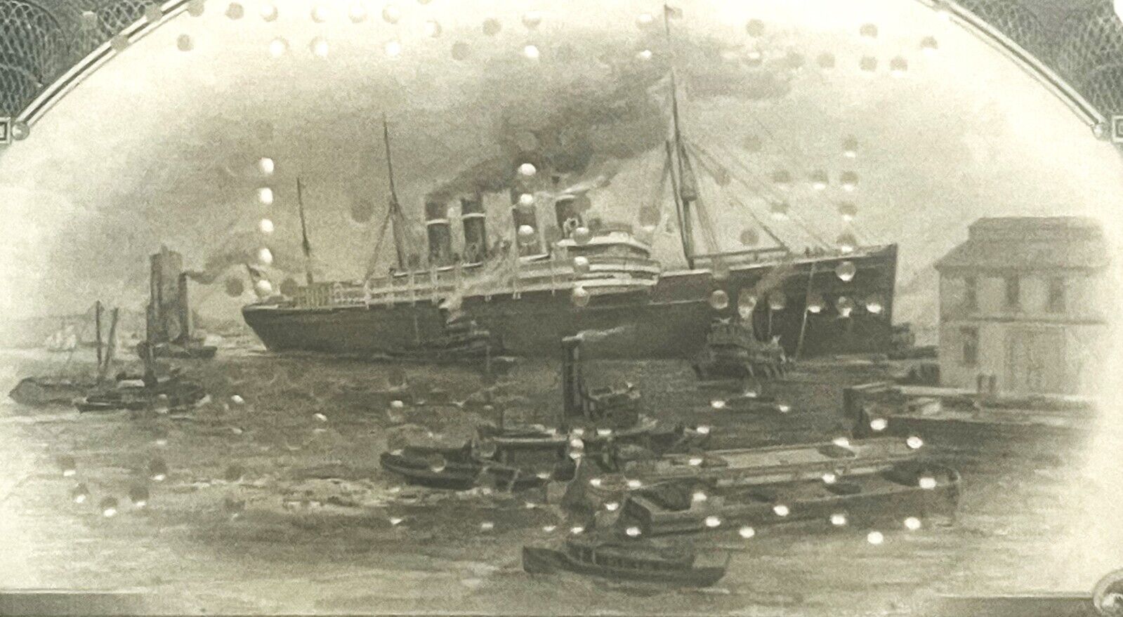 Antique 1910s Titanic International Mercantile Marine Stock Certificate Gray #2