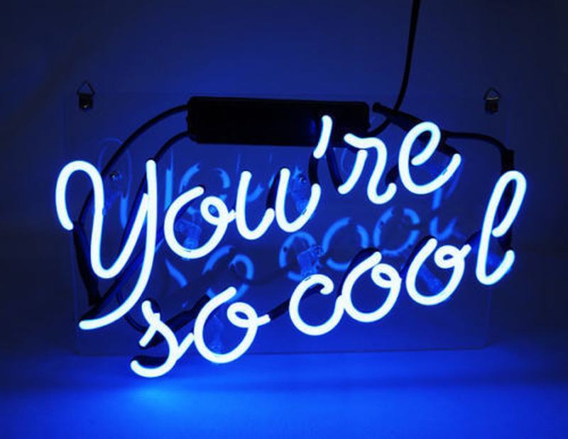 You\'re So Cool Blue Acrylic 14\
