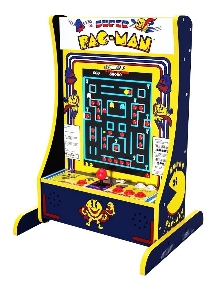 Super Pac-Man 10 In 1 Games Arcade 1Up PartyCade Plus Portable Home Machine New