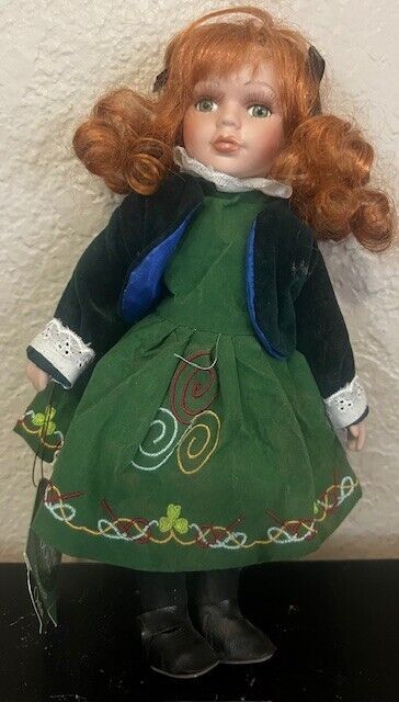 Allied Dublin Fine Porcelain Irish Heritage Doll Collection Red Headed Orla