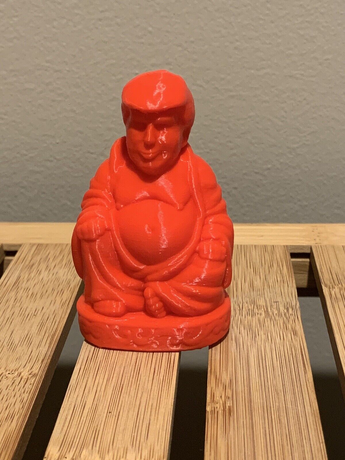Trump Buddha 3D printed figure, Perfect Desk Ornament Or Home Decor 3 inch