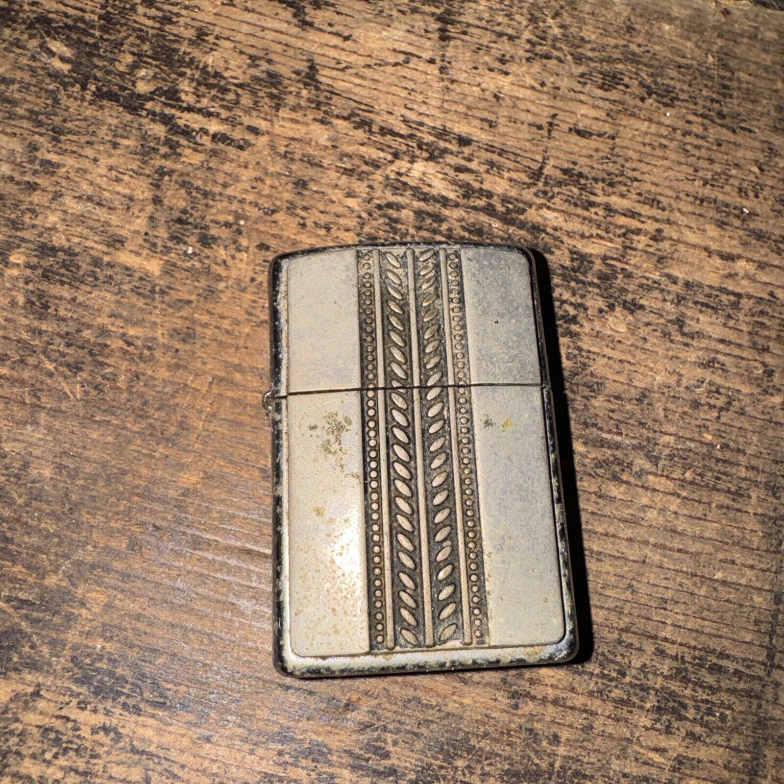 2002 Vintage Zippo Lighter - 669 Braided Silver - After Hours Collection