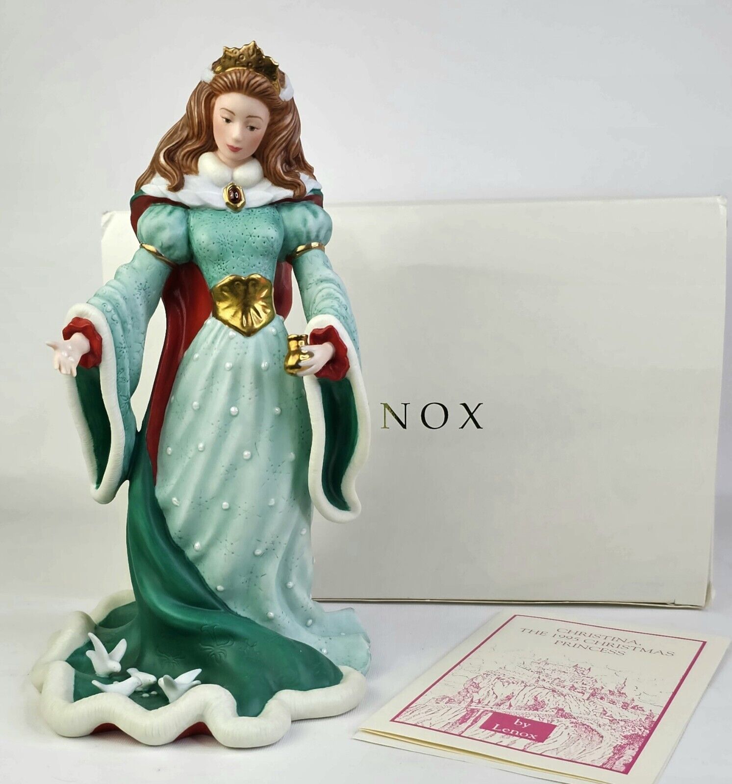 Lenox Christina 1995 Christmas Princess Porcelain Sculpture in Box COA Limited