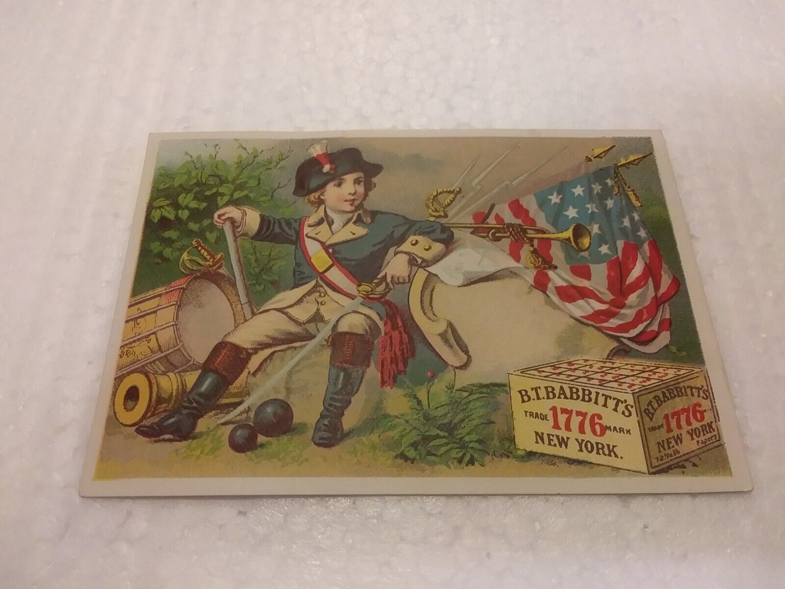 Antique B.T. Babbitt Soap New York City Trade Card
