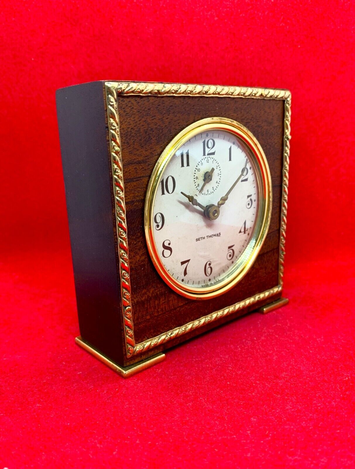 Old Vintage Seth Thomas Severn Desk/Alarm Clock