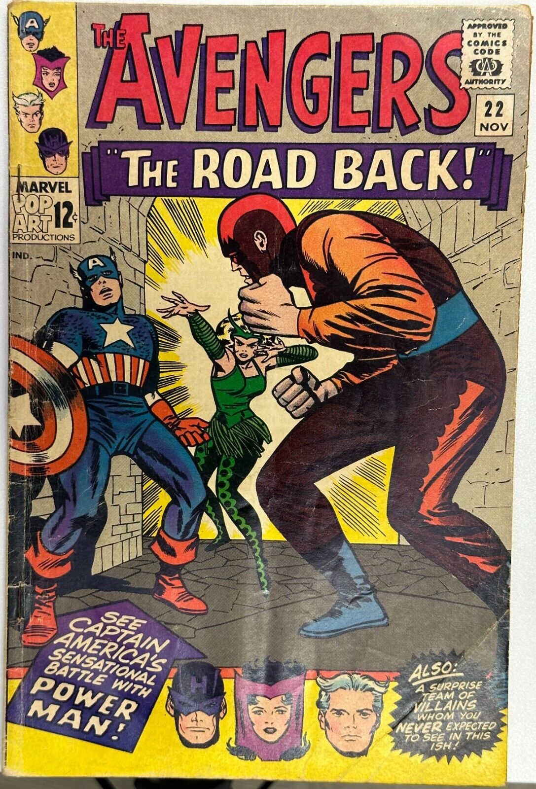 Avengers #22, Silver Age, VG, Marvel Comics 1965