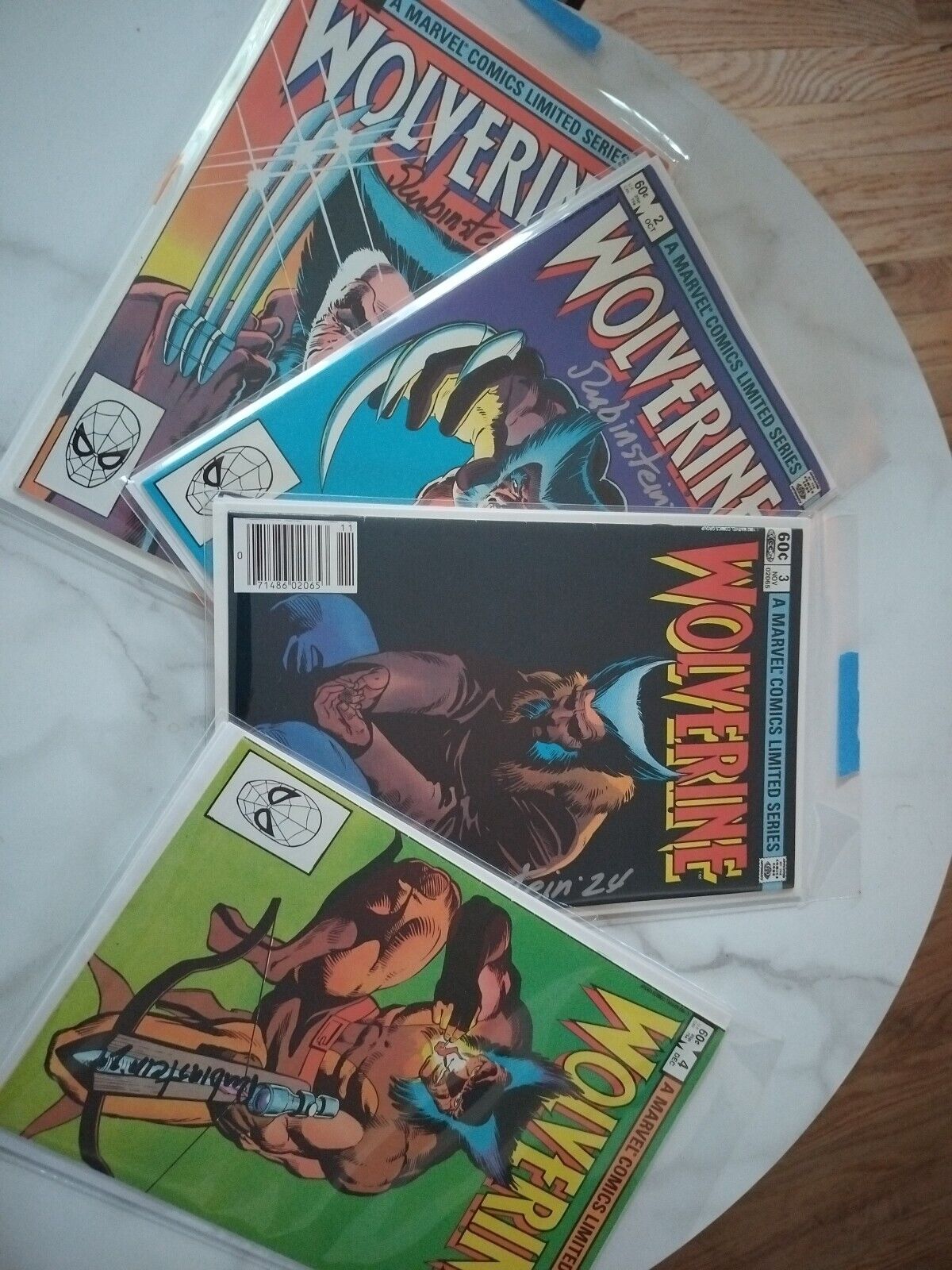 Wolverine Limited Series  1-4 1982 Complete Lot Signed By Joe Rubinstein VF+-NM
