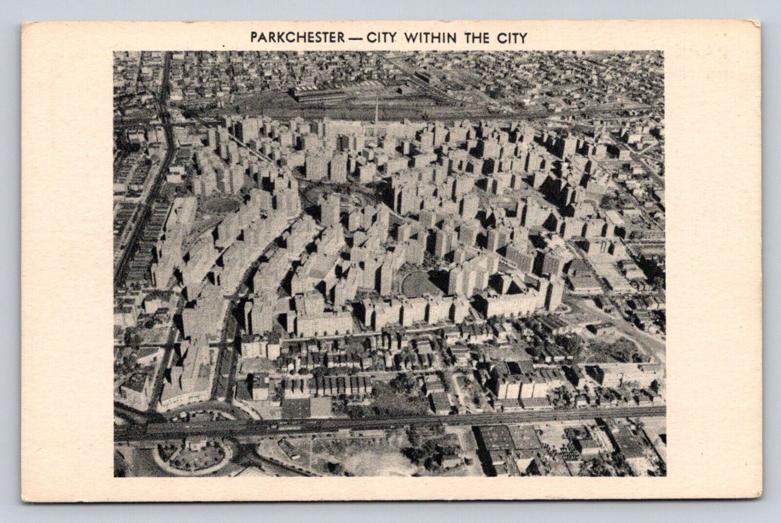 c1940s Birds Eye View Parkchester The Bronx NY P403