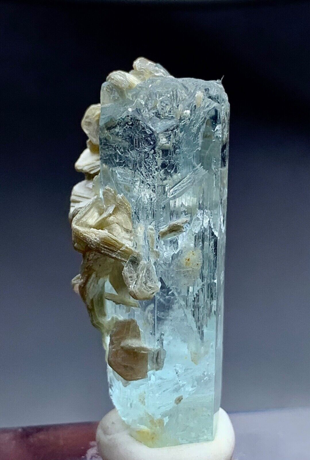 49 Carat Stunning Aquamarine Crystal with Mica from Pakistan