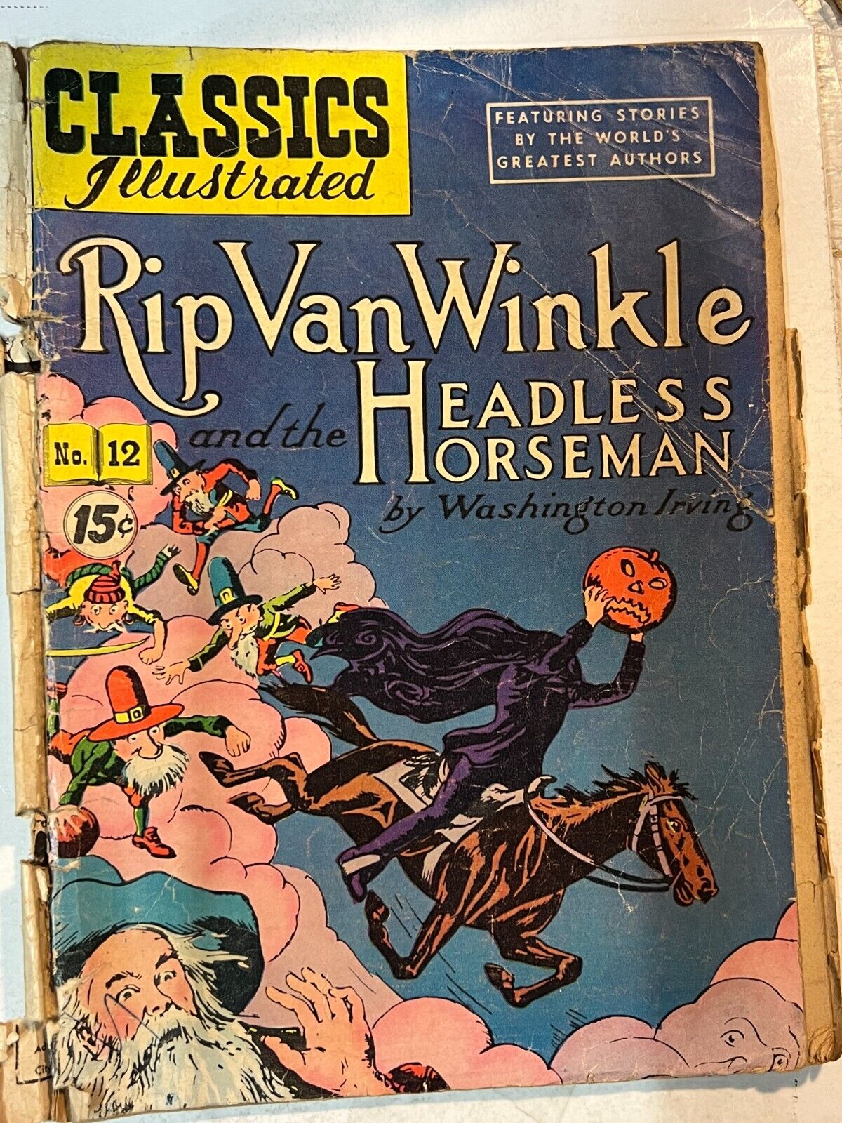 CLASSICS ILLUSTRATED #12 1950 RIP VAN WINKLE AND HEADLESS HORSEMAN