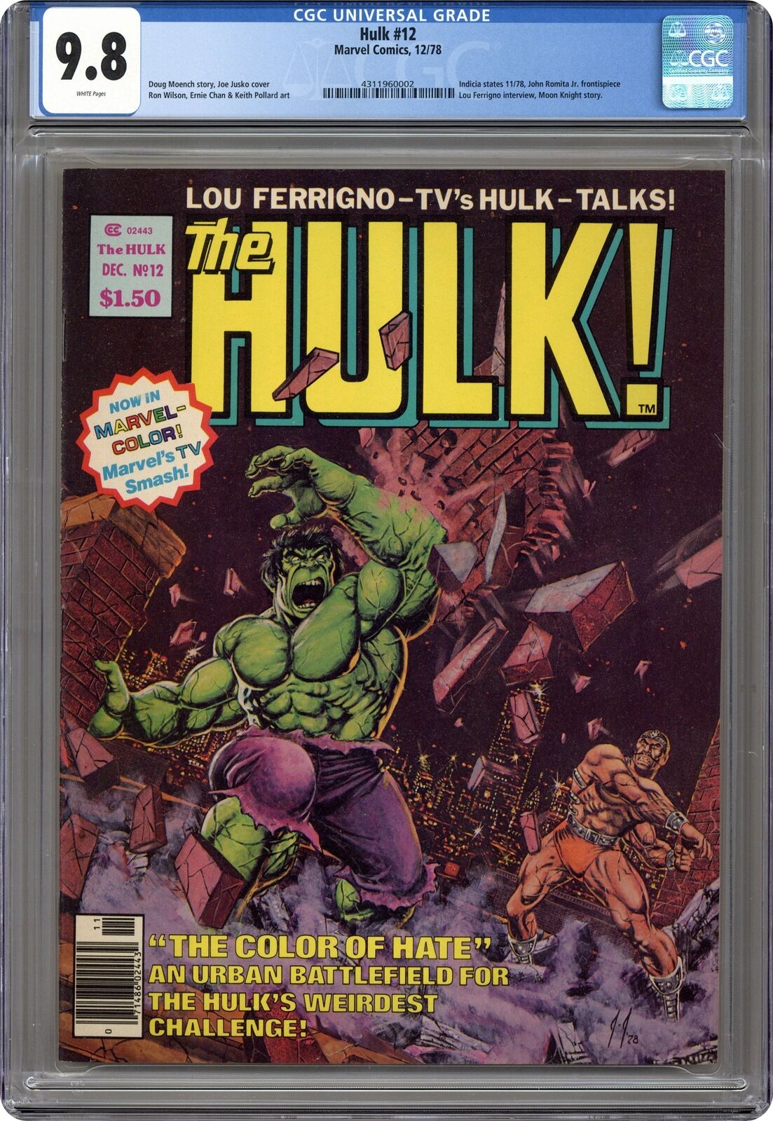 Rampaging Hulk #12 CGC 9.8 1978 4311960002