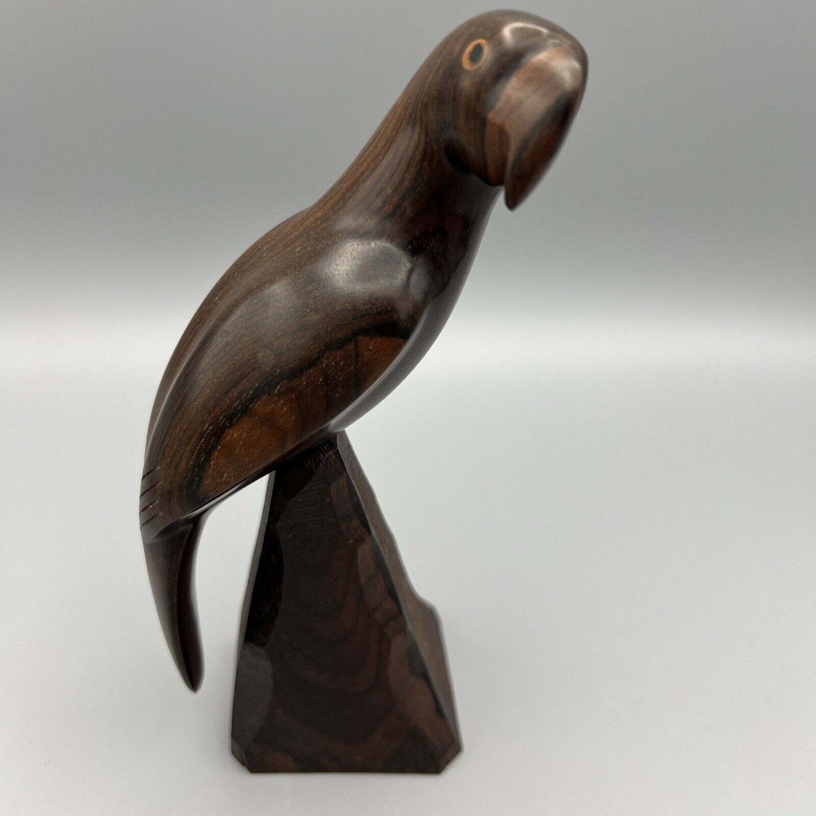 Vtg Ironwood Hand Carved American Eagle Sculpture 7.5”