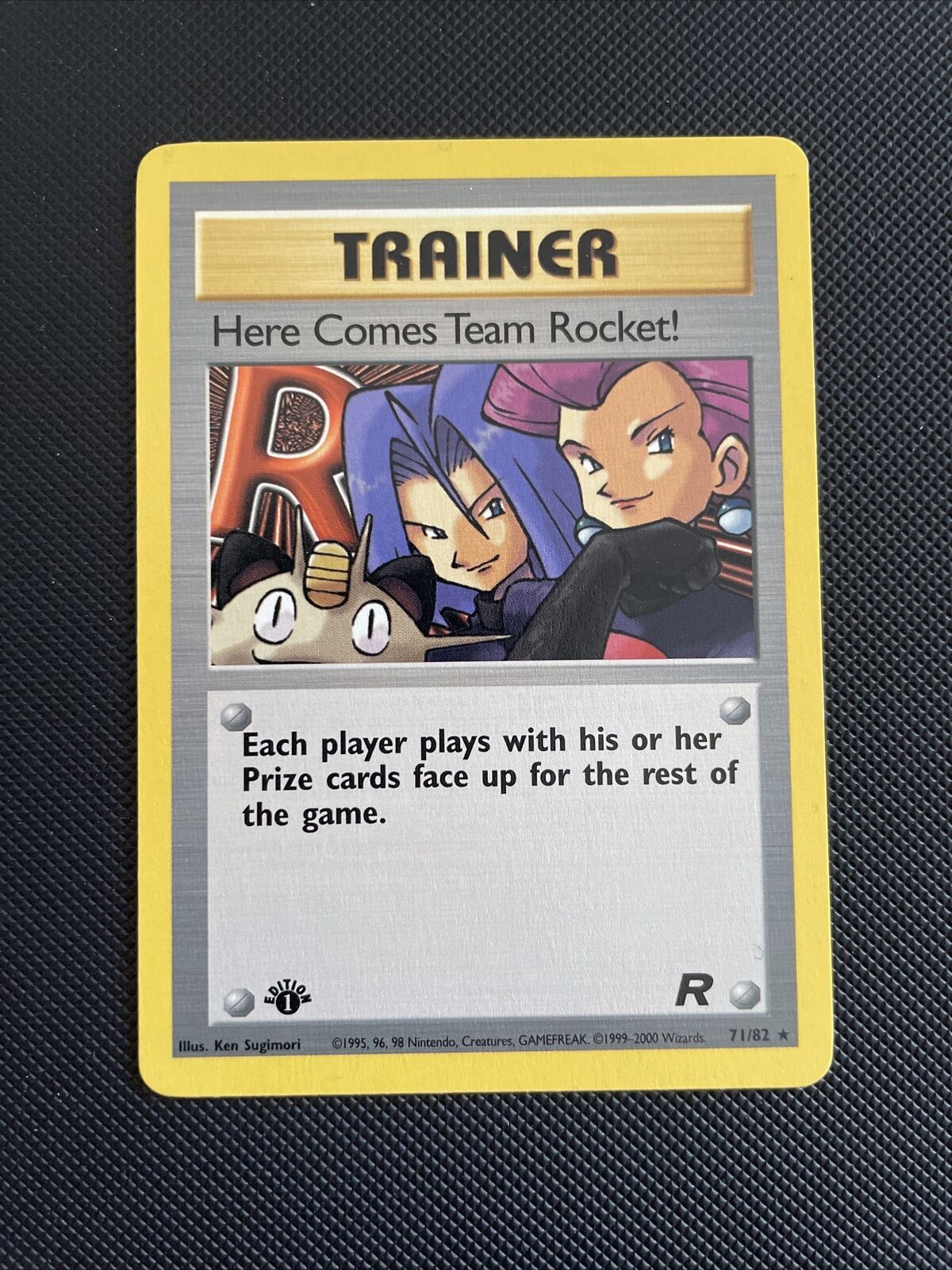 Pokemon Card Here Comes Team Rocket Team Rocket 1st Edition Rare 71/82 Near Mint