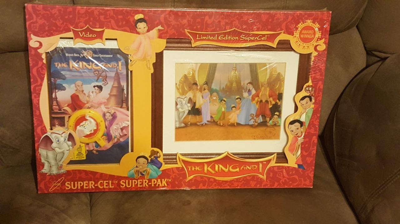Warner Bros Super-Cel 1999 framed Limited Edition The King and I with VHS Tape