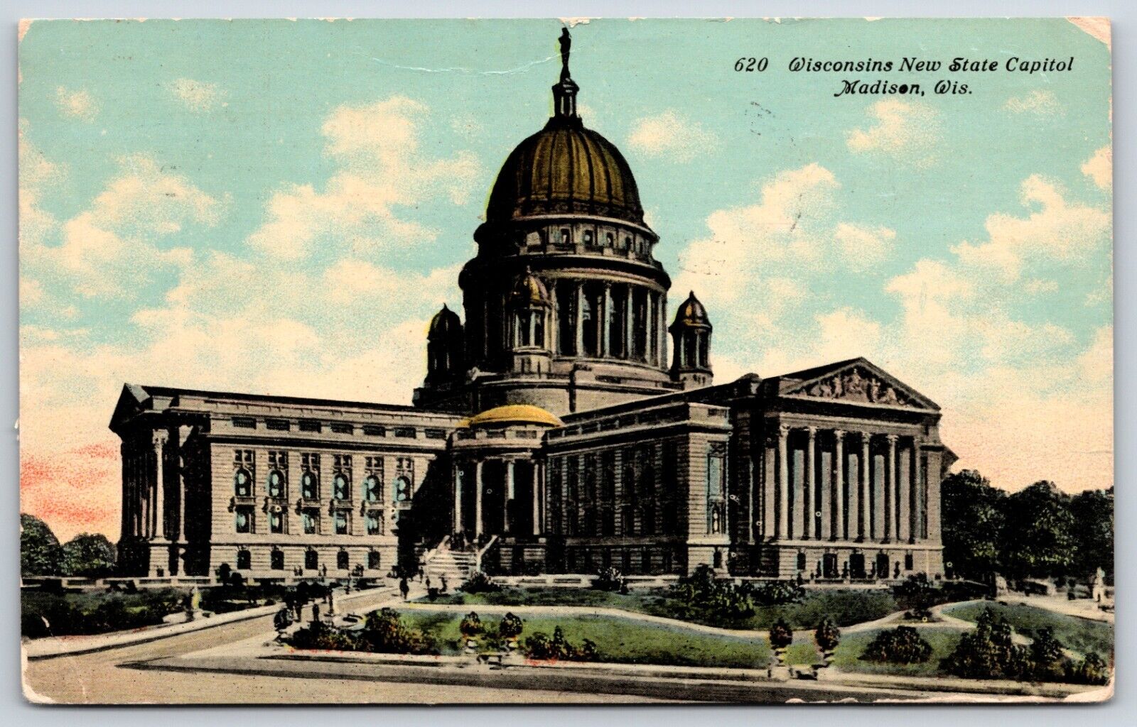 Postcard Wisconsin\'s New State Capitol Madison, Wisconsin Posted ca 1911
