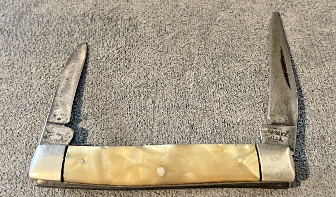 Vintage 1977 Case XX 92033 Pen Knife with Faux Mother of Pearl Handles--1465.23