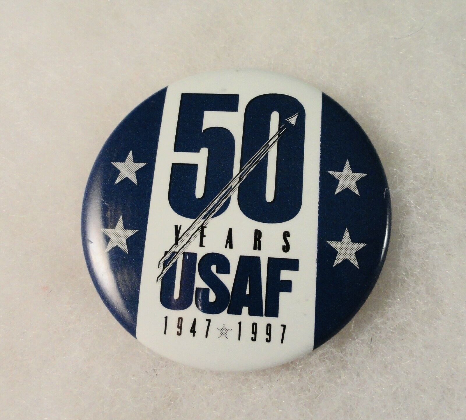 Old USAF United States Air Force 50 Years Pinback Button 1947 - 1997