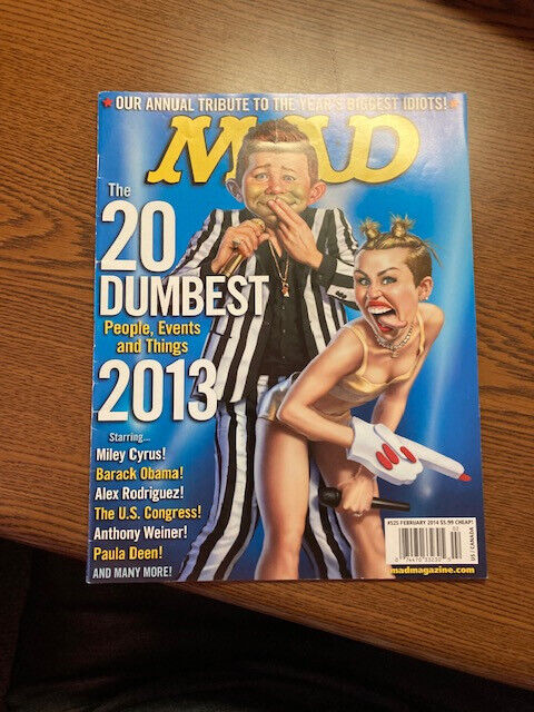 Mad Magazine Special 20 Dumbest People 2013 Feb 2014 #525 Miley , Congress, NEW
