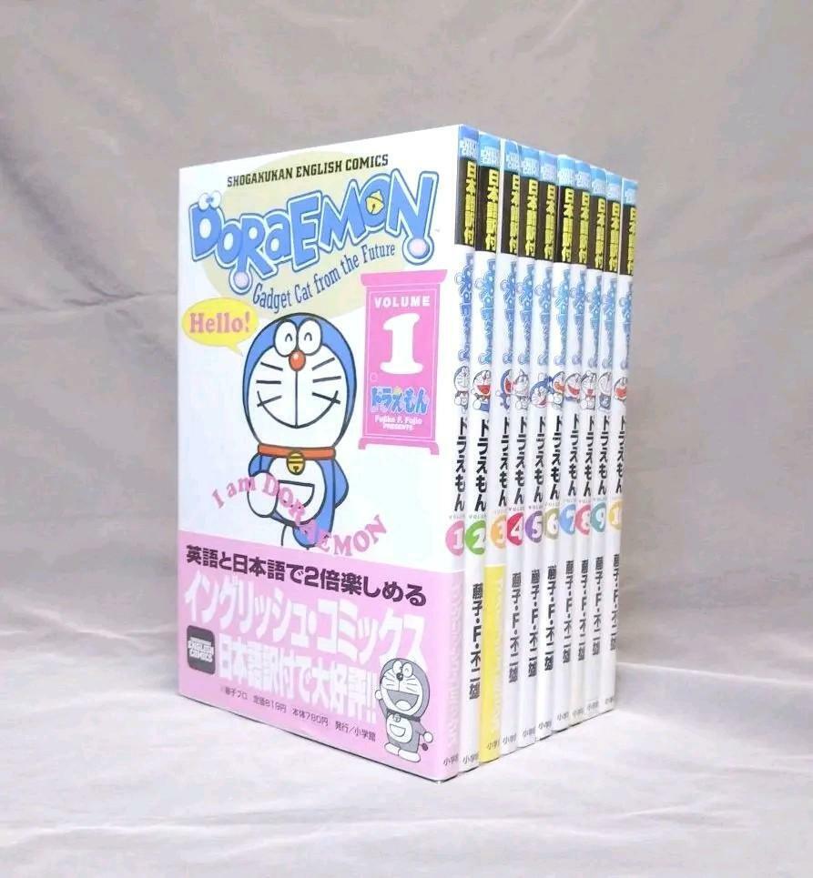 【Good】All complete Set Fujiko Fujio Doraemon English Comics 1-10 Manga Books FS