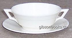 Lenox China Ivory Color Boullion Cup Saucer Vintage Tableware